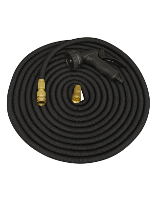 Tuyau d'arrosage Extensible Ø17mm Noir 15m Premium