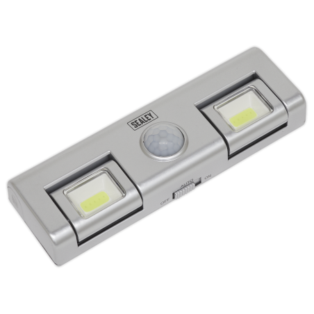 Éclairage automatique LED COB 1 W avec capteur PIR 3 cellules AA