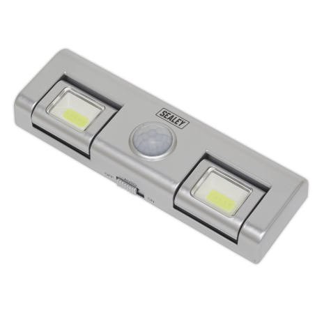 Éclairage automatique LED COB 1 W avec capteur PIR 3 cellules AA