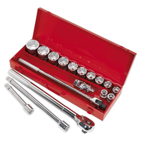 Socket Set 17pc 3/4"Sq Drive WallDrive® Metric