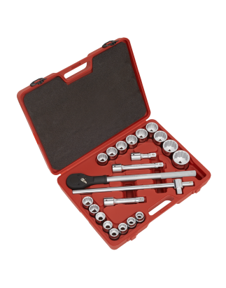 Socket Set 22pc 3/4"Sq Drive 12-point WallDrive® Metric