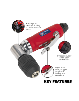 Generation Air Angle Drill with Keyless Chuck 10mm