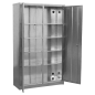 Galvanized Steel Floor Cabinet 4-Shelf Extra-Wide