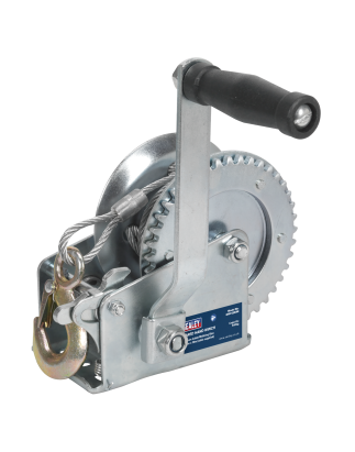 Geared Hand Winch with Cable 540kg Capacity