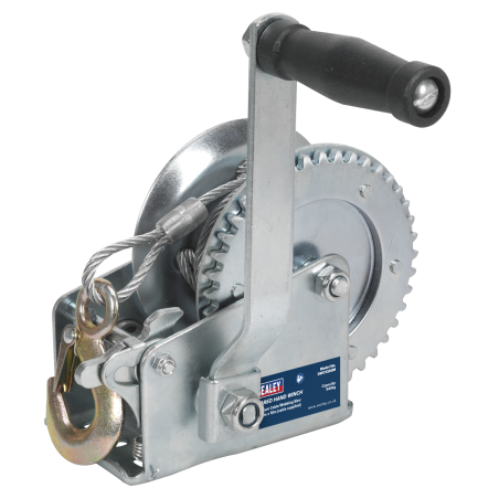 Geared Hand Winch with Cable 540kg Capacity