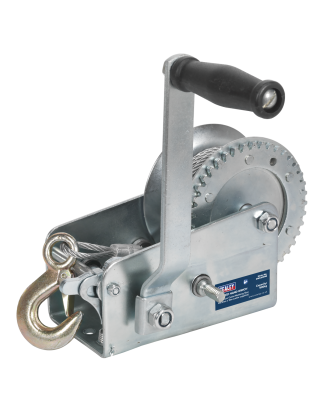 Geared Hand Winch with Cable 900kg Capacity