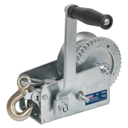 Geared Hand Winch with Cable 900kg Capacity