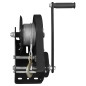 Treuil manuel à engrenages avec frein et câble, capacité de 1 130 kg