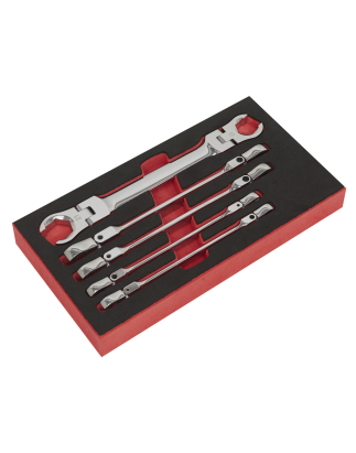 Flexi-Head Flare Nut Spanner Set 5pc