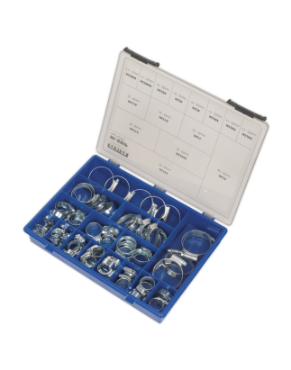 HI-GRIP® Hose Clip Assortment 81pc Sizes Ø9.5-55mm