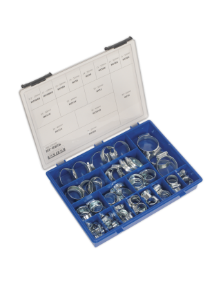 Assortiment de colliers de serrage HI-GRIP®, 81 pièces, tailles Ø9,5-55 mm