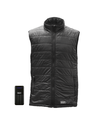 Gilet gonflé chauffant 5 V avec batterie externe 20 Ah - Coffre de 44" à 52"