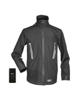 5V Heated Rain Jacket with Power Bank 10Ah - Small