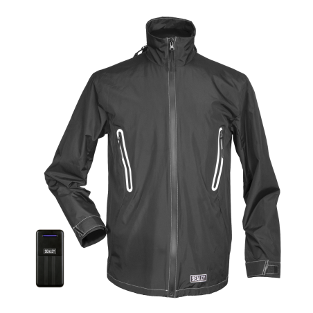 Veste de pluie chauffante 5 V avec batterie externe 10 Ah - Petit