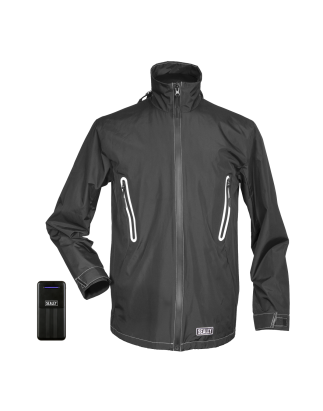 5V Heated Rain Jacket with Power Bank 20Ah - Small