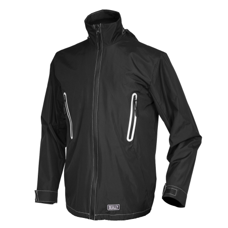 Veste de pluie chauffante 5 V avec batterie externe 20 Ah - X-Large