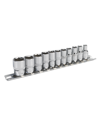 Socket Set 11pc 1/4"Sq Drive WallDrive® - Imperial