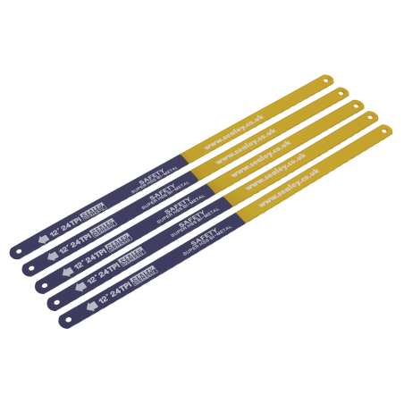 Hacksaw Blade 300mm HSS Bi-Metal 24tpi Pack of 5