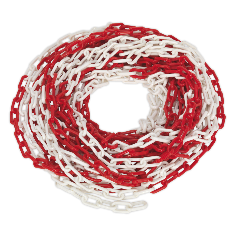 Safety Chain Red/White 25m x 6mm