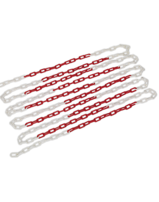 Safety Chain Red/White 25m x 6mm