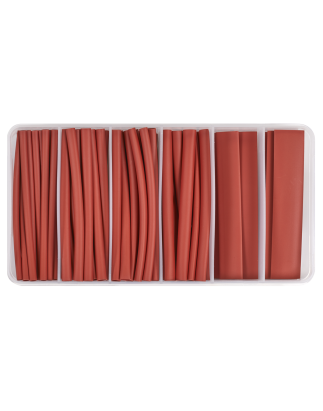 Assortiment de gaines thermorétractables 95 pièces 100 mm rouge