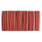 Assortiment de gaines thermorétractables 95 pièces 100 mm rouge