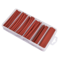 Assortiment de gaines thermorétractables 95 pièces 100 mm rouge