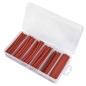 Assortiment de gaines thermorétractables 95 pièces 100 mm rouge