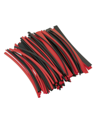 Heat Shrink Tubing Black & Red 200mm 100pc