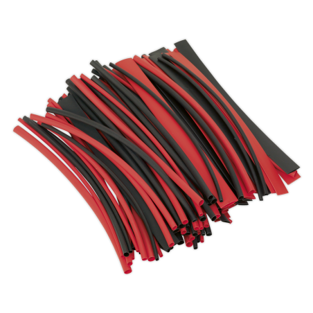 Heat Shrink Tubing Black & Red 200mm 100pc