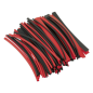 Heat Shrink Tubing Black & Red 200mm 100pc