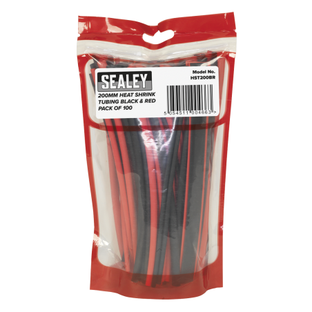 Heat Shrink Tubing Black & Red 200mm 100pc