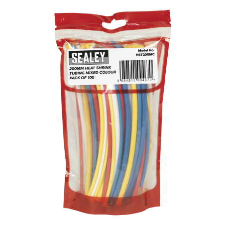 Heat Shrink Tubing Mixed Colours 200mm 100pc