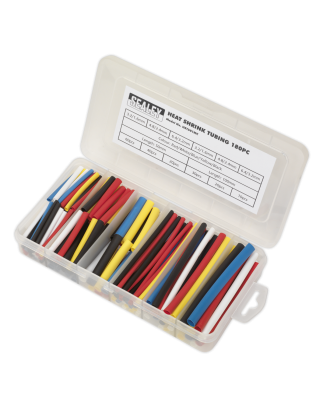 Heat Shrink Tubing Assortment 180pc 50 & 100mm Mixed Colours