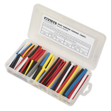 Heat Shrink Tubing Assortment 180pc 50 & 100mm Mixed Colours