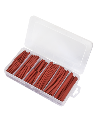 Heat Shrink Tubing Assortment 180pc 50 & 100mm Red