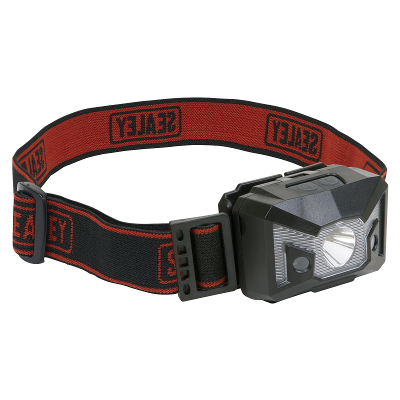 Head Torch 3W SMD & 2 Red LED 3 x AAA Cell with Auto-Sensor