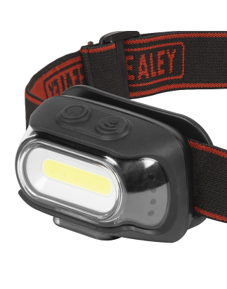 Rechargeable Head Torch with Auto-Sensor 8W COB LED