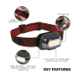 Rechargeable Head Torch with Auto-Sensor 8W COB LED