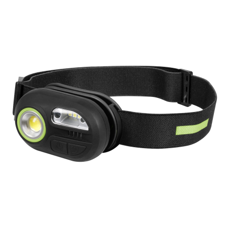 Rechargeable Head Torch with Auto-Sensor 3W COB & 1W SMD LED