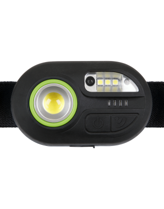 Rechargeable Head Torch with Auto-Sensor 3W COB & 1W SMD LED