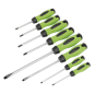 Screwdriver Set 8pc Hi-Vis Green