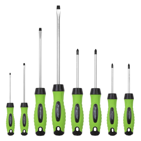 Screwdriver Set 8pc Hi-Vis Green