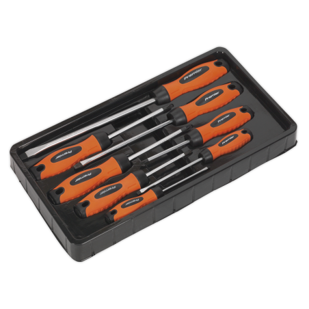 Screwdriver Set 8pc Hi-Vis Orange