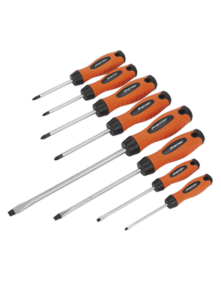 Screwdriver Set 8pc Hi-Vis Orange