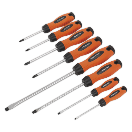 Screwdriver Set 8pc Hi-Vis Orange