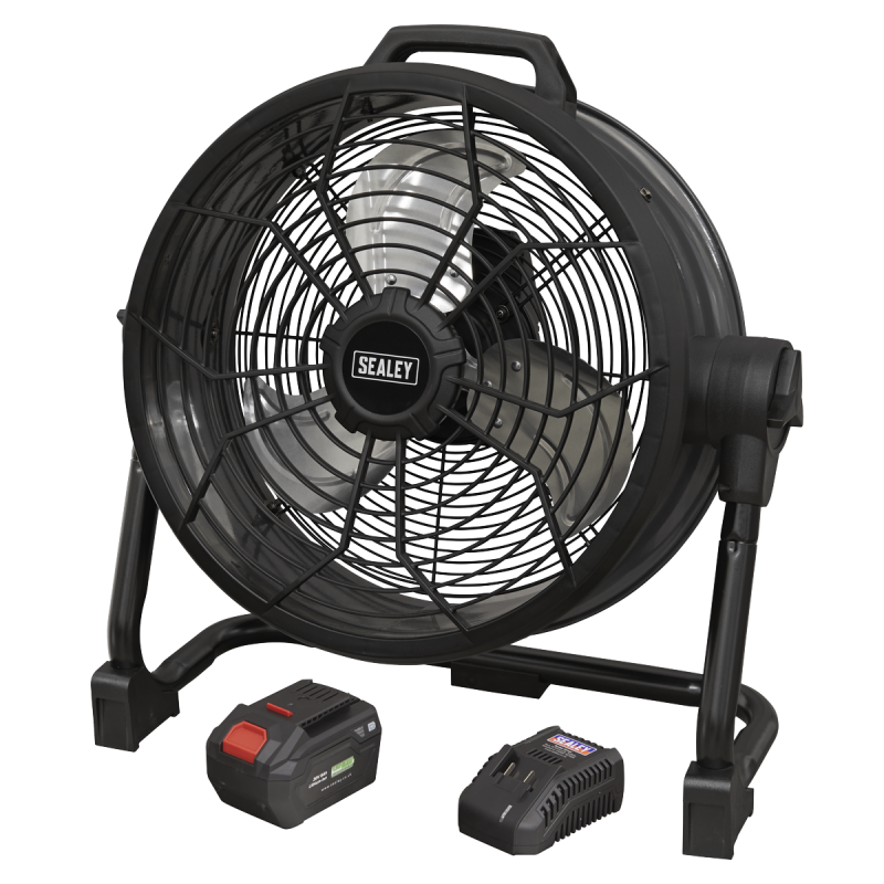 Kit de ventilateur à tambour haute vitesse 2 en 1 sans fil/filaire de 16 po, série SV20 20 V