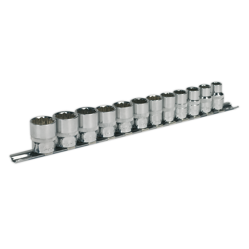 Socket Set 12pc 3/8"Sq Drive 12pt WallDrive® Metric