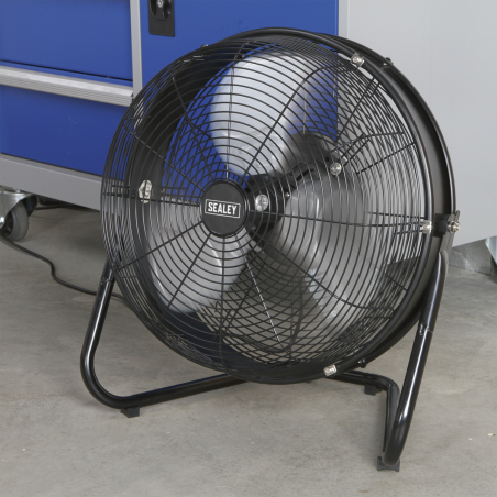 Industrial High Velocity Floor Fan with Internal Oscillation 18"