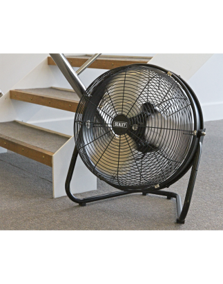 Industrial High Velocity Floor Fan with Internal Oscillation 18"